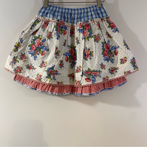 NWT Room Seven 100% Cotton Twirly Layered Skirt Size Girls 8 - Picture 3 of 10